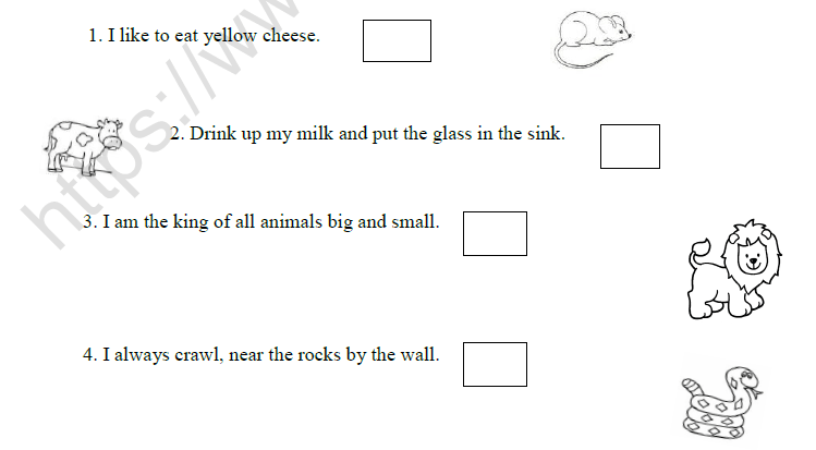 cbse class 2 english revision worksheet set a